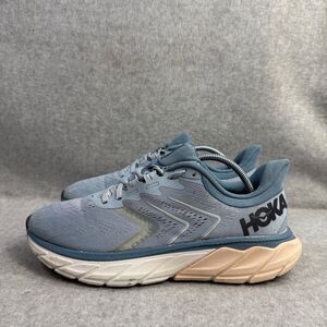 Hoka One One light blue and tan Running Shoes.  Size 9.5D
